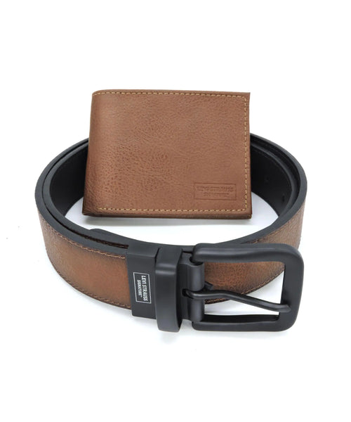 Levi Strauss Signature Reversible Leather Belt & Wallet for Men | Best Gift for Men | Cinturon Cartera Regalo Hombre
